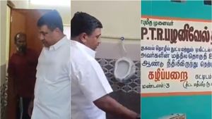 மதுரையில் கழிவறையை உடைத்து கையோடு எடுத்து சென்ற களவாணிகள்.. திறக்க வந்த பிடிஆருக்கு பெரிய ட்விஸ்ட் 