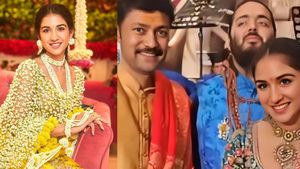 ஆசை ஆசையாக ராதிகாவை கட்டிப்பிடிக்க போன ஆனந்த்.. அட, அம்பானி வீட்டு கல்யாணத்தில் 