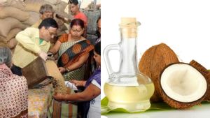 ரேஷன் கார்டுதாரர்களுக்கு குட் நியூஸ்! இனி நியாய விலை கடைகளில் தேங்காய் எண்ணெய்யுடன் புது வரவு! 