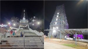 கோவை மருதமலை கோயிலில்.. யாருப்பா அது மொரட்டு ஆளா  இருக்க.. கிட்ட போய் பார்த்து.. அரண்ட மக்கள் 