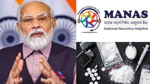 போதைப்பொருட்களுக்கு எதிரான போரில் மத்திய அரசின் ”மானஸ்” மையம் + இலவச உதவி எண் 1933.. பிரதமர் மோடி 