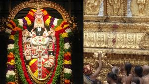 திருப்பதி ஏழுமலையான் தாடையை கிழித்த கடப்பாரை! ரத்தத்தை நிறுத்த இன்றும் பச்சை கற்பூரத்தால் மருந்து! 
