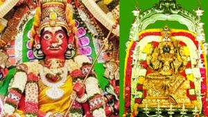 வானில் அதிசயம்.. பெங்களூரில் வட்டமாக சுற்றிய 3 கருடன்.. வியப்பூட்டும் பெங்களூரு ராஜராஜேஸ்வரி கோயில்