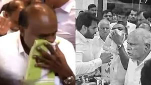 பிரஸ்மீட்டில் குமாரசாமியின் மூக்கில் வடிந்த ரத்தம்.. Blood thinner மாத்திரை தான் காரணமா? பரபர தகவல் 