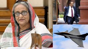 அலற விட்ட இந்தியா! அஜித் தோவல் + 2 ரஃபேல் விமானங்கள்! ஷேக் ஹசீனா பாதுகாப்பாக வந்தது எப்படி? பின்னணி 
