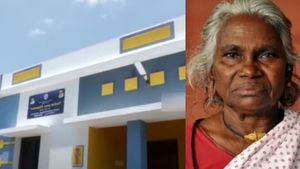 மண்குடிசை டூ  மாடி வீடு; மகிழ்ச்சி மழையில் சின்னப்பிள்ளை! சொன்னதைச் செய்த முதல்வர் ஸ்டாலின்!