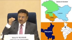 ஜம்மு காஷ்மீர், ஹரியானா சட்டசபை தேர்தல் தேதியை மட்டும் இன்று அறிவித்த இந்திய தேர்தல் ஆணையம்! 