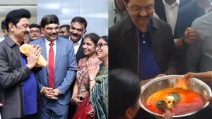 இதுதான் பகுத்தறிவா.. முதல்வர் ஸ்டாலினுக்கு அமெரிக்காவில் திருஷ்டி சுத்தி வரவேற்பு.. எழுந்த எதிர்ப்பு 