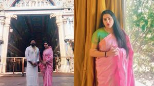 நீங்கள் இந்துவான்னு கேட்டாங்க! நமீதாவின் புகாருக்கு மதுரை மீனாட்சியம்மன் கோயில் நிர்வாகம் விளக்கம் 