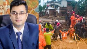 வயநாட்டில் நிலச்சரிவில் சிக்கிய மாவட்ட ஆட்சியர்.. துரிதமாக செயல்பட்டு மீட்ட மீட்பு படையினர்