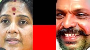 ஏதோ சொல்ல வர்றாரு திருமாவளவன்.. திமுக கூட்டணியில் என்ன பிரச்சனைன்னு தெரியலயே.. பாஜக வானதி கருத்து