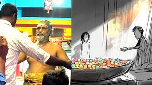 கோவிலுக்குள்ளேயே இப்படியா? மிட்டாய் கொடுத்து சிறுமிகளுக்கு பாலியல் தொல்லை! வக்கிர பூசாரி கைது..! 