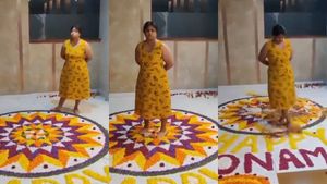 இவரும் பெண்தானா? அதிகாலை 4 மணி வரை குழந்தை போட்ட அத்தப்பூ கோலம்! 1 செகன்ட்டில் காலால் அழித்த கொடூரம் 