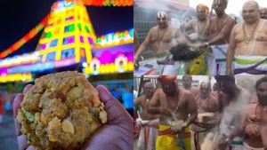 திருப்பதி லட்டில் மாட்டுக் கொழுப்பு.. தோஷத்தை கழிக்க சாந்தி யாகம்! கோமியம் தெளித்து குங்கிலிய புகை 