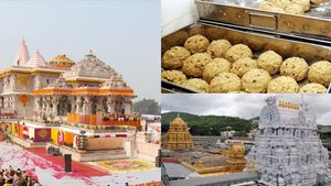 இதுதான் பெரிய ஷாக்.. அயோத்தி ராமர் கோவிலுக்கு டன் கணக்கில் போன.. மாட்டு கொழுப்பு திருப்பதி லட்டு! 