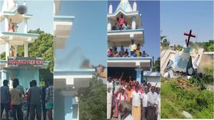 மாதா கோயில் இடித்து அகற்றம்.. கதறி அழுத பெண்கள்.. விழுப்புரம் அருகே ஏராளமான போலீஸ் குவிப்பு 