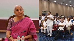 ஜிஎஸ்டி பற்றி கேள்வி கேட்ட அதே மேடையில் நிர்மலா சீதாராமனுக்கு நன்றி சொன்ன அன்னப்பூர்ணா ஓட்டல் ஓனர் 