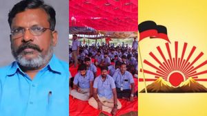 திமுகவுக்கு பிரஷர்.. சாம்சங் தொழிலாளர்களுக்கு ஆதரவாக திருமா.. களமிறங்கிய 3 கூட்டணி கட்சி தலைகள் 