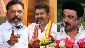 அப்போ நாங்க எல்லாம் பாசிஸ்டா? விஜய் உரையில் திமுக எதிர்ப்பு நெடி! தவெகவை ரவுண்டு கட்டும் திருமா!