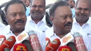 இங்கிலிஷ் பேசிய  திண்டுக்கல் சீனிவாசன்.. கேட்டதும் உதயகுமார் தந்த ரியாக்சன்.. கலகலப்பான மதுரை 