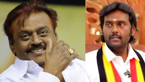 கேப்டன் தமிழகத்தை கைவிடவில்லை. தமிழகம் தான் கேப்டனை கை விட்டுவிட்டது –  கலங்கிய விஜய பிரபாகரன்  