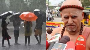  மக்களிடையே பக்தி குறைந்ததால் தான் இப்படி பருவம் தவறி மழை பெய்யுது.. மதுரை ஆதீனம் கருத்து!