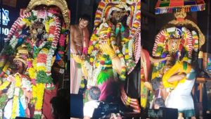 மதுரை கூடலழகர் பெருமாள் கோயிலில் ஐந்து கருட சேவை..  பக்திப் பரவசத்துடன் பக்தர்கள் தரிசனம் 