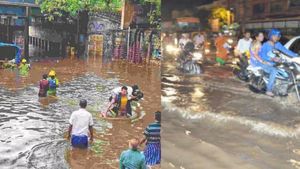 வெள்ளத்தில் மிதக்கும் மதுரை.. 11 மணிநேரத்தில் 10 சென்டிமீட்டர் மழை பதிவு.. பொதுமக்கள் கடும் அவதி 
