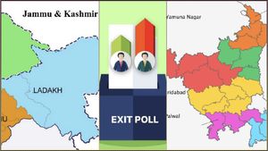 Exit Polls LIVE: காஷ்மீர்- காங்கிரஸ் கூட்டணி ஆட்சி; ஹரியானா- காங்கிரஸ் தனித்துஆட்சியை கைப்பற்றும்! 