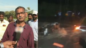 கோவை அருகே வெள்ளத்தில் இழுத்து செல்லப்பட்ட கார்.. திக் திக் நிமிடங்களை விவரிக்கும் உயிர் தப்பியோர்!