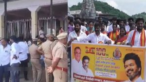 வசமாய் சிக்கிய தவெகவினர்.. திருத்தணி கோவிலுக்கு  சென்றவர்கள் மீது பாய்ந்த வழக்கு.. காரணத்தை பாருங்க 