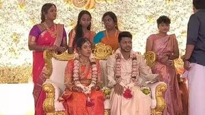 எளிமையாக நடந்த அறிஞர் அண்ணா கொள்ளுப்பேத்தி திருமணம்! திமுகவிலிருந்து ஒருவரும் போகவில்லை 