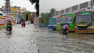  நாமக்கல் மாவட்டத்தில் வெளுத்து வாங்கிய கனமழை.. ராசிபுரத்தில் சாலைகளில் பெருக்கெடுத்த வெள்ளம்!