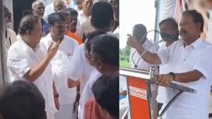 விரலை நீட்டி வட்டாச்சியரை எச்சரித்த அமைச்சர் பொன்முடி..  மக்கள் சொன்ன புகாரால் மேடையில் பரபரப்பு 