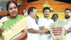 திராவிட நாடு பிரிவினை கேட்பதுதான் திமுகவின் கொள்கையா? உதயநிதிக்கு வானதி கண்டனம் 