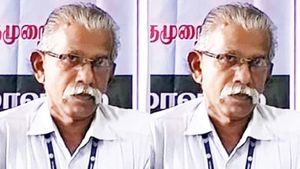 நாகை அரசு பள்ளியில் அப்படியே சுருண்டு விழுந்த கன்னியாகுமரி ஆசிரியர்..  கண்ணீரில் மாணவர்கள் 