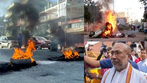 மீண்டும் போர்க்களமான மணிப்பூர்..முதல்வர் பைரேன் சிங் வீடு தீ வைத்து எரிப்பு- ஊரடங்கு உத்தரவு! 