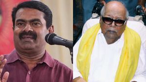 சீமான் மீது 2 பிரிவுகளில் பாய்ந்த வழக்கு.. கருணாநிதி பற்றி அவதூறு பாடல் பாடியதால் கரூர் போலீஸ் அதிரடி 