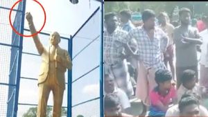  அம்பேத்கர் சிலை உடைப்பு.. பெரம்பலூரில் ஆக்ரோஷமான மக்கள் சாலை மறியல்.. பதற்றம் - போலீஸ் குவிப்பு 