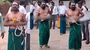 அண்ணாமலையை போல் சாட்டையால் அடித்துக் கொண்ட கோவை பாஜக நிர்வாகிக்கு திடீர் உடல்நலக் குறைவு 