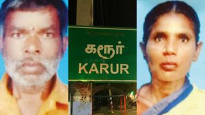 கரூர் அருகே மாமியார் இறந்ததை கேட்டு மருமகனும்..  இறப்பை தாண்டி மகளை நொறுங்க வைத்த விஷயம் 
