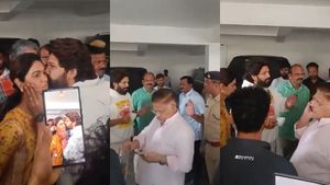 பெட்ரூம் வரை வருவீங்களா? போலீசால் கோபமான அல்லு அர்ஜுன்! மனைவிக்கு முத்தமிடும் முன் கூறிய வார்த்தை 