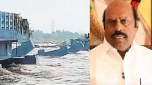 திருவண்ணாமலை பாலம் நீரில் அடித்துச் செல்லப்பட்ட விவகாரம்.. அமைச்சர் எவ வேலு கொடுத்த விளக்கம் 