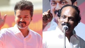 என்னது ‘நெஞ்சில் குடியிருக்குமா’? வாடகை வீடா? : விஜய்யை கிண்டலடித்த லியோனி! 