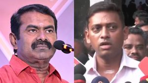 சீமான் மன்னிப்பு கேட்க அனுப்பிய தூது! ஒத்துக்கலை..ரிட்டயர்டு ஆனாலும் விடமாட்டேன்! வருண்குமார் உறுதி