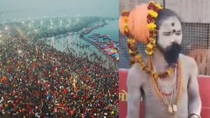 உ.பி. மகா கும்பமேளா: பெண்கள் உடை மாற்றுவதை வீடியோ எடுத்து சிக்கிய 'நிர்வாண' சாமியாருக்கு தர்ம அடி! 