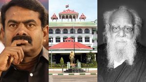 சீமானின் கருத்து பதற்றத்தை உருவாக்கும் வகையில் உள்ளது.. நடவடிக்கை எடுக்க உயர்நீதிமன்றக் கிளை உத்தரவு 