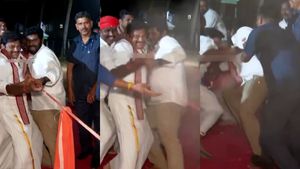கோவையில் வடம் இழுத்த அண்ணாமலை.. கயிறு திடீரென அறுந்ததால் நடந்த விபரீதம்! பாஜக தலைவருக்கு என்னாச்சு? 