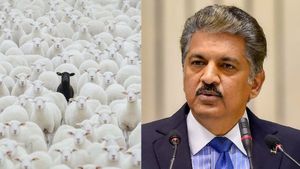 வெள்ளை ஆடுகளுக்கு மத்தியில் கருப்பு ஆடு..  ஆனந்த்  மகிந்திரா என்ன சொல்லியிருக்கிறார் பாருங்க 