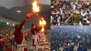 கும்பமேளாவில் கட்டுக்கடங்காத கூட்டம்.. மூச்சு விட கூட முடியாமல் திணறும் பக்தர்கள்..முக்கிய அறிவிப்பு